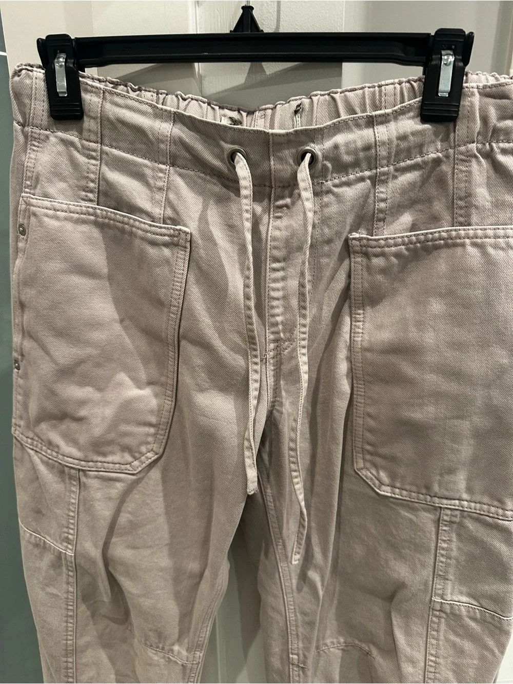 Scotch & Soda Lavender Drawstring Utility Barrel Jeans Sz Small